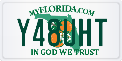 FL license plate Y48UHT