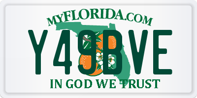 FL license plate Y49BVE