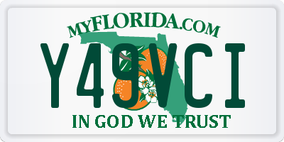 FL license plate Y49VCI