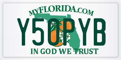 FL license plate Y50PYB