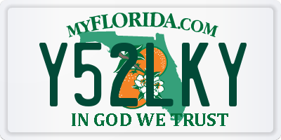 FL license plate Y52LKY