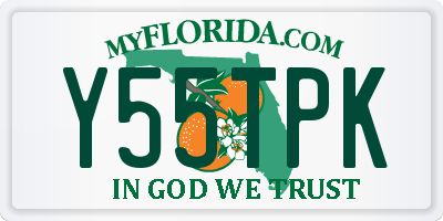 FL license plate Y55TPK