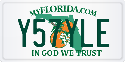 FL license plate Y57YLE