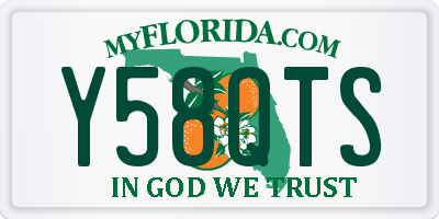 FL license plate Y58QTS