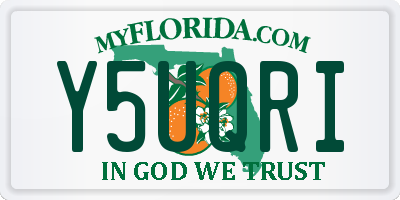 FL license plate Y5UQRI