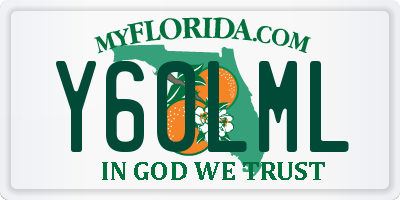 FL license plate Y60LML