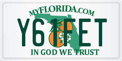 FL license plate Y61FET