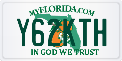 FL license plate Y62KTH