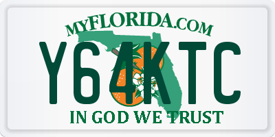 FL license plate Y64KTC