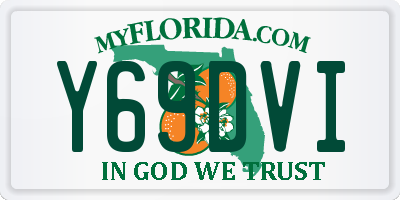 FL license plate Y69DVI