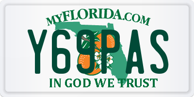 FL license plate Y69PAS