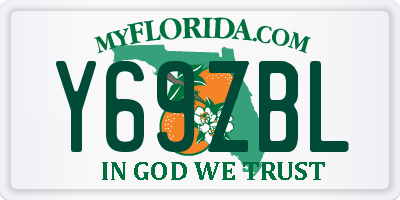 FL license plate Y69ZBL