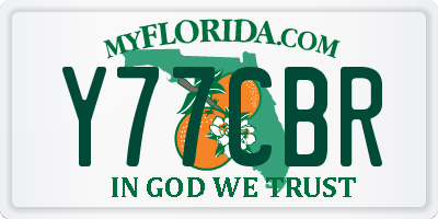 FL license plate Y77CBR