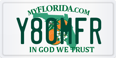 FL license plate Y80MFR