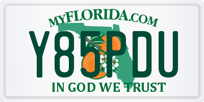 FL license plate Y85PDU