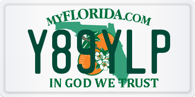 FL license plate Y89YLP