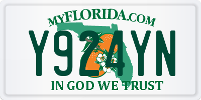 FL license plate Y924YN