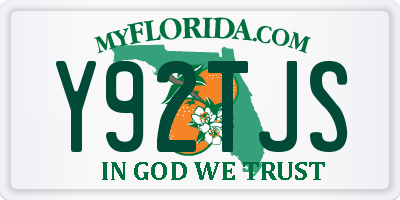 FL license plate Y92TJS