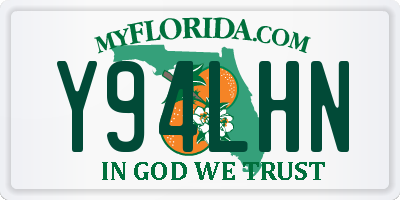 FL license plate Y94LHN