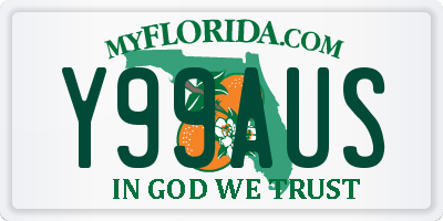 FL license plate Y99AUS