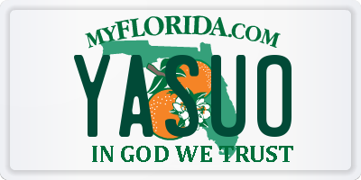 FL license plate YASUO