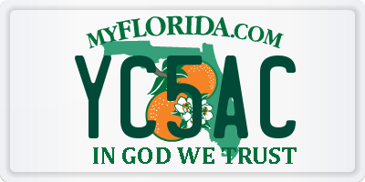 FL license plate YC5AC
