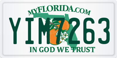 FL license plate YIM7263