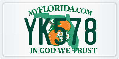 FL license plate YK578