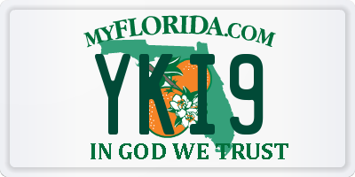 FL license plate YKI9