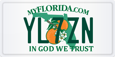 FL license plate YL7ZN