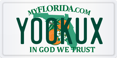 FL license plate YOOKUX