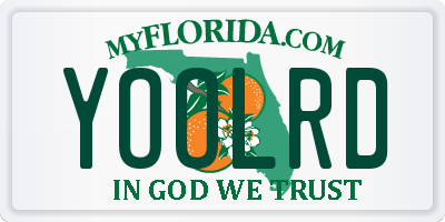 FL license plate YOOLRD