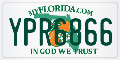 FL license plate YPR6866