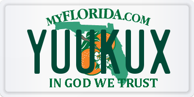 FL license plate YUUKUX