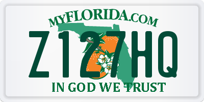 FL license plate Z127HQ