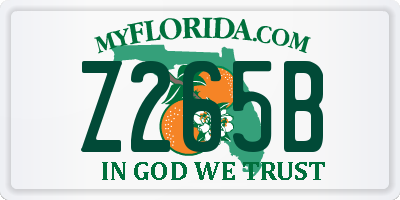 FL license plate Z265B