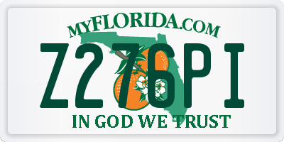 FL license plate Z276PI
