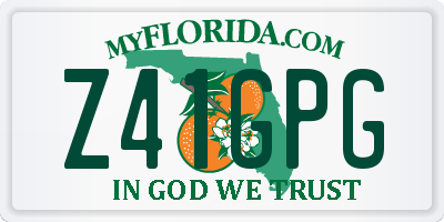 FL license plate Z41GPG