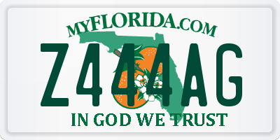 FL license plate Z444AG