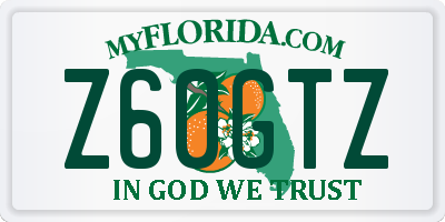 FL license plate Z60GTZ