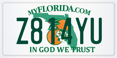 FL license plate Z814YU