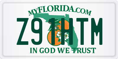 FL license plate Z91HTM