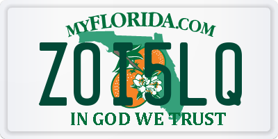 FL license plate ZOI5LQ