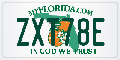 FL license plate ZXT78E