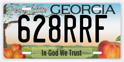 GA license plate 628RRF