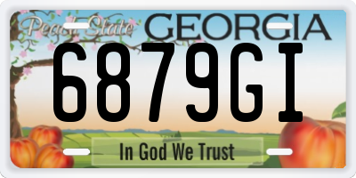 GA license plate 6879GI