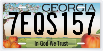 GA license plate 7EQS157