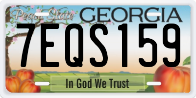 GA license plate 7EQS159