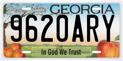 GA license plate 9620ARY