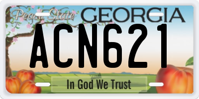 GA license plate ACN621